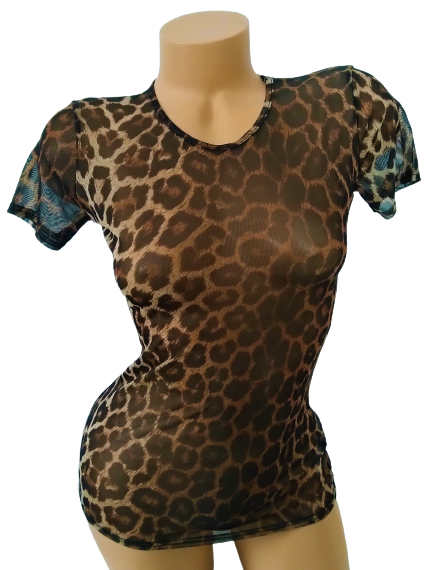 Tričko s leopardím potiskem