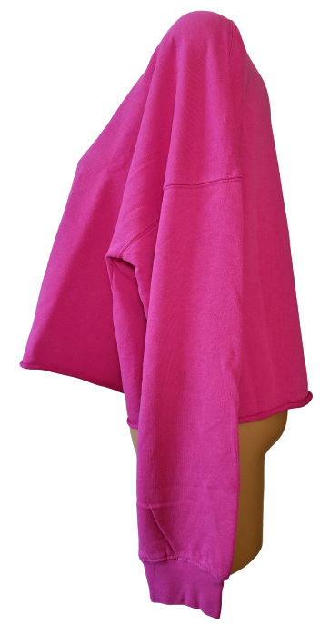 Moderní růžová mikina MISSGUIDED