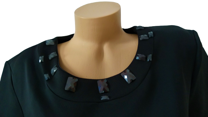 Černé společenské tričko