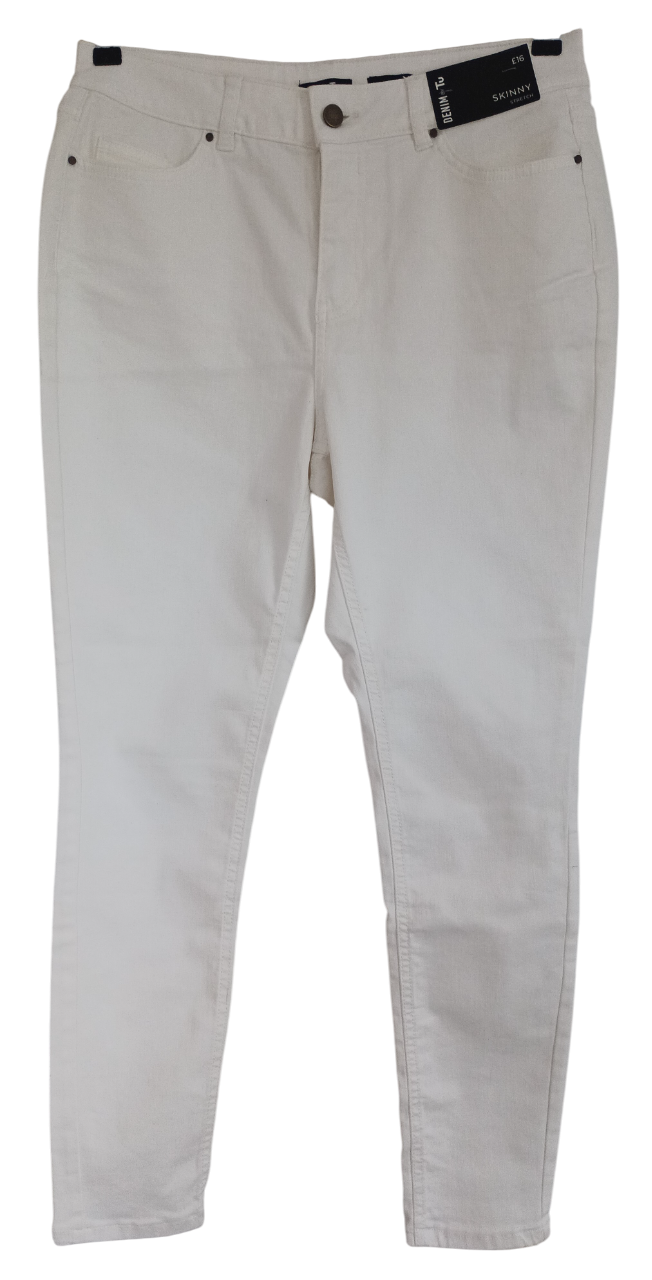 Dámské bílé skinny džíny