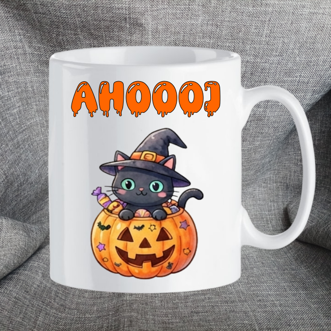 Hrnek Kočka v dýni