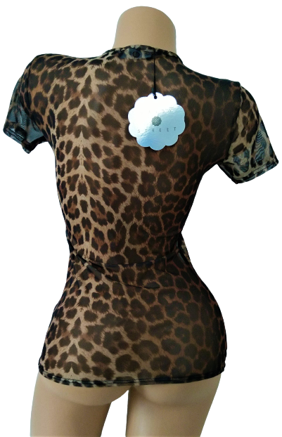 Tričko s leopardím potiskem