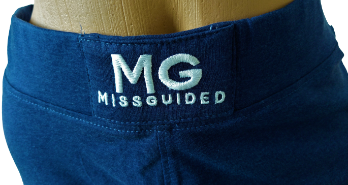 Modré kraťasy/šortky MISSGUIDED