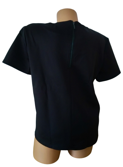 Černé společenské tričko